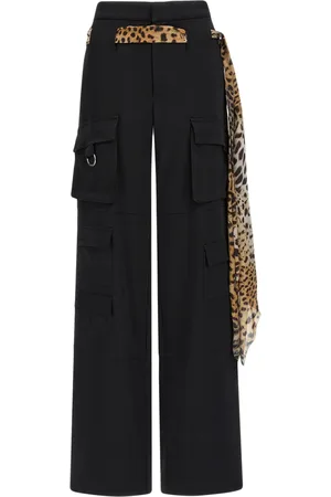 Roberto Cavalli Pantalones cargo con cinturón