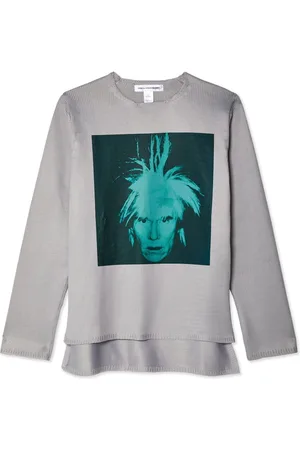 Comme des Garçons Suéter a capas con motivo gráfico
