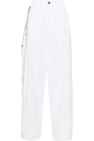 DARKPARK Pantalones anchos con detalles de cristal