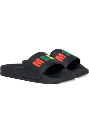 Msgm Flip flops con logo estampado