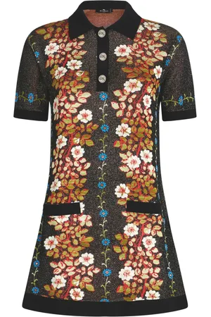 Etro Vestido tejido con motivo floral