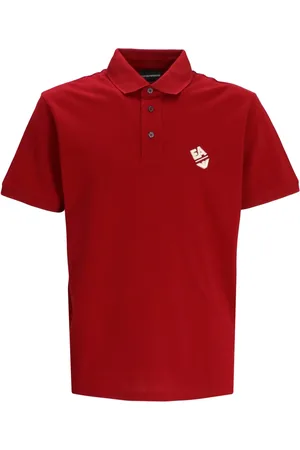 Emporio Armani Playera tipo polo con logo bordado
