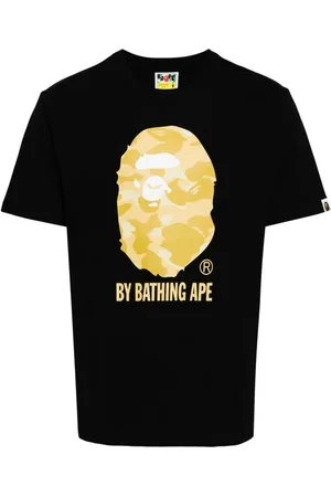 A Bathing Ape Playera con logo estampado
