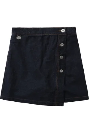 Chocoolate Shorts de mezclilla con diseño cruzado