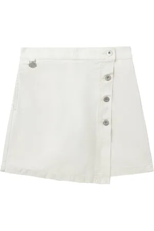 Chocoolate Shorts de mezclilla con diseño cruzado