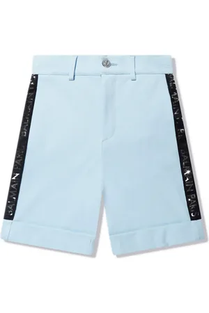 Balmain Shorts chino con franja del logo