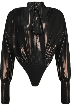 LAQUAN SMITH Body con moño en el cuello