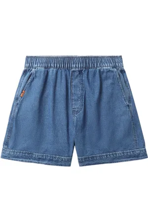Chocoolate Shorts de mezclilla con parche del logo