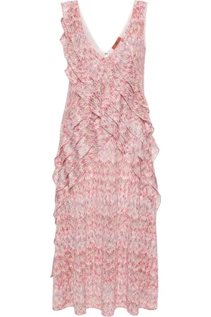 Missoni Vestido midi con diseño entretejido en zigzag