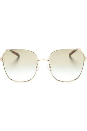 Tory Burch Lentes de sol con armazón cuadrada oversize