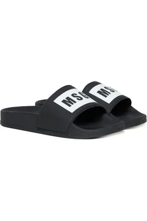 Msgm Flip flops con logo estampado
