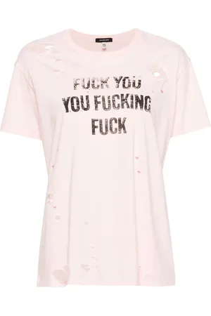 R13 Playera con eslogan estampado