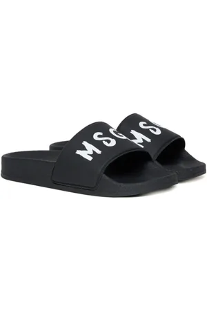 Msgm Flip flops con logo estampado