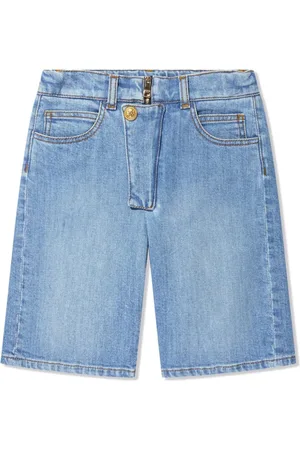 Balmain Shorts de mezclilla con detalle de botones