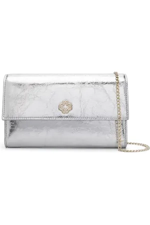 Maje Cartera metalizada con cadena