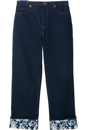 Burberry Jeans rectos con rosas estampadas