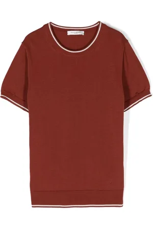 Paolo Pecora Playera con borde de rayas