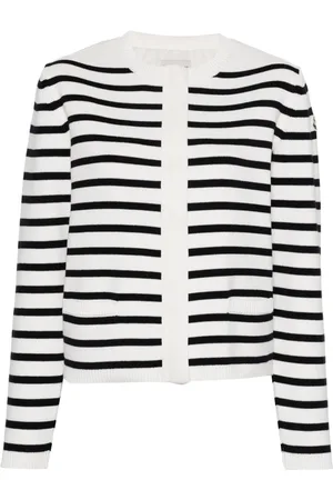 Moncler Chamarra tejida con cuello capitonado