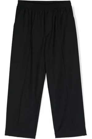 DOUUOD KIDS Pantalones rectos con tiro alto