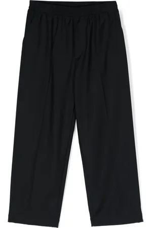 DOUUOD KIDS Pantalones rectos con tiro alto
