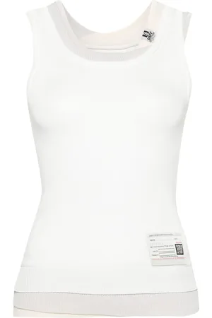 Maison Mihara Yasuhiro Top a capas con parche del logo