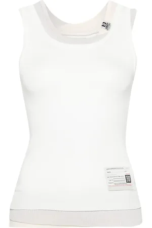 Maison Mihara Yasuhiro Top a capas con parche del logo