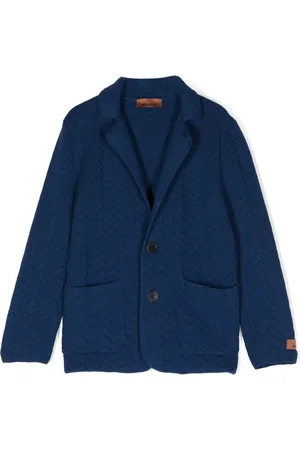 Missoni Blazer de tejido en zigzag con botones