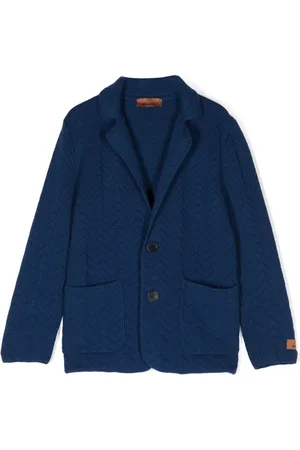Missoni Blazer de tejido en zigzag con botones