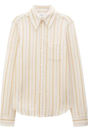 Filippa K Camisa de tejido seersucker a rayas
