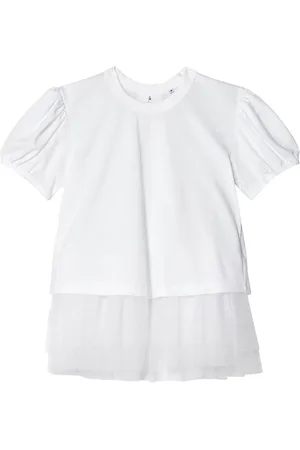 NOIR KEI NINOMIYA Playera con tul a capas