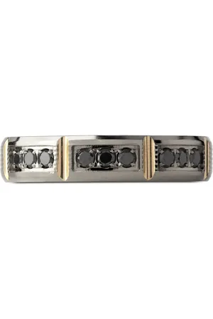 Officina Bernardi Anillo Lumen en oro blanco y amarillo de 18kt con diamante