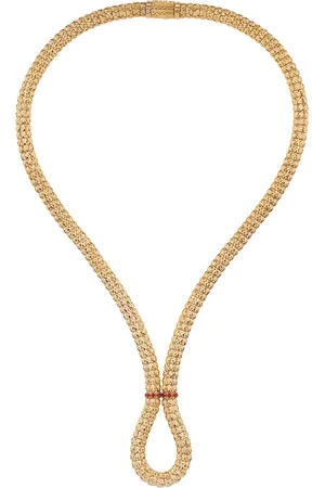 Officina Bernardi Collar Enigma en oro amarillo de 18kt con rubí