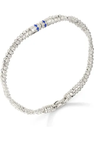 Officina Bernardi Pulsera Moon en oro blanco de 18kt con zafiros