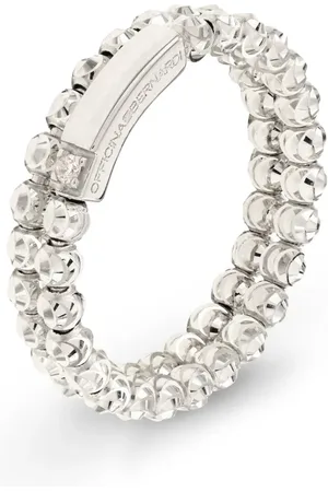 Officina Bernardi Anillo Moon en oro blanco de 18kt con diamantes