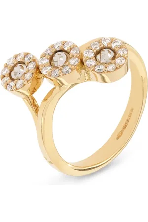 Officina Bernardi Anillo Moon en oro amarillo de 18kt con diamantes
