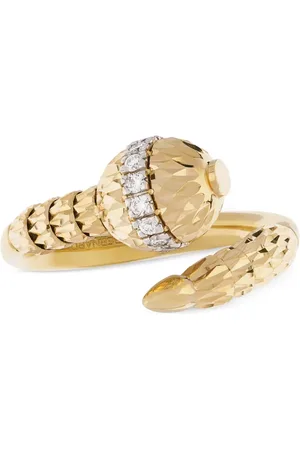 Officina Bernardi Anillo Ophidia en oro amarillo de 18kt con diamantes