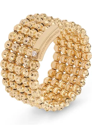 Officina Bernardi Anillo Moon en oro amarillo de 18kt con diamantes