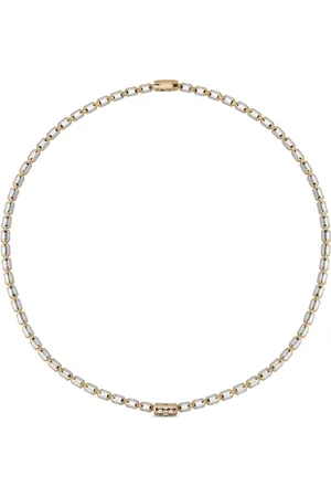 Officina Bernardi Collar Lumen en oro blanco y amarillo de 18kt con diamantes