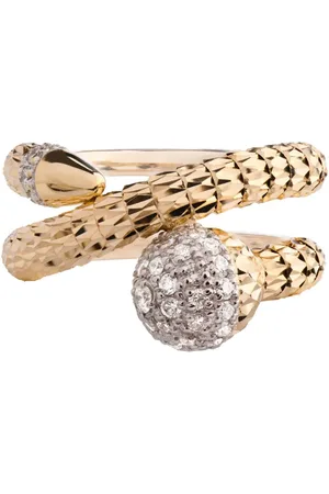 Officina Bernardi Anillo Ophidia en oro amarillo de 18kt con diamantes