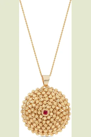 Officina Bernardi Collar Mimosa en oro amarillo de 18kt con rubí