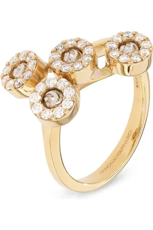 Officina Bernardi Anillo Grace Moon en oro amarillo de 18kt con diamantes