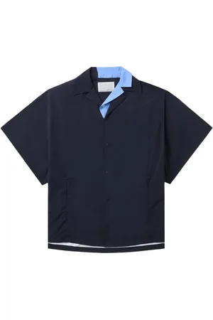 Kolor Camisa a capas con cuello en contraste