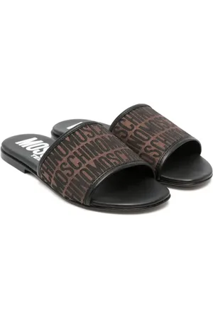 Moschino Flip flops con monograma en jacquard