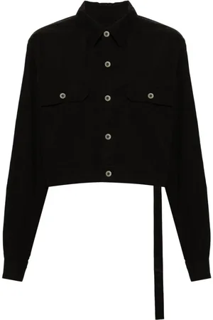 Rick Owens Sobrecamisa corta con mangas de capas