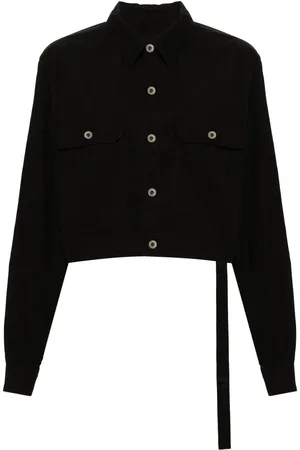 Rick Owens Sobrecamisa corta con mangas de capas