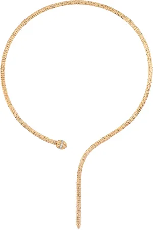 Officina Bernardi Collar Ophidia en oro amarillo de 18kt con diamantes
