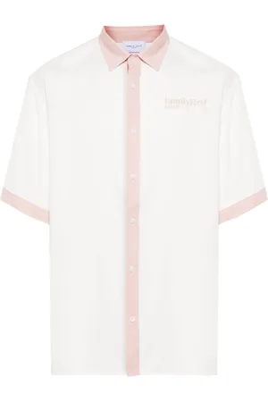 Family First Camisa bowling con logo estampado