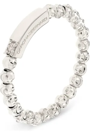 Officina Bernardi Anillo Moon en oro blanco de 18kt con diamantes
