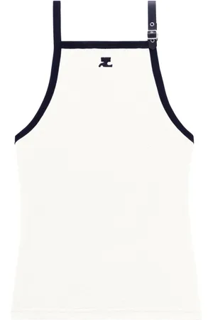 Courrèges Camiseta Buckle en contraste