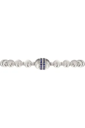 Officina Bernardi Pulsera Empire en oro blanco de 18kt con zafiros